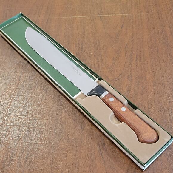 Vintage Rare Suncraft molybdenum vanadium stainless steel butcher knife. Japan - Picture 1 of 10